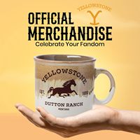 Mug de camping en céramique réactive Silver Buffalo Yellowstone Dutton Ranch Montana, 20 onces, lieu d'origine : Non indiqué