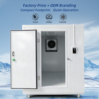 Chambre froide mobile commerciale 2-8°C, refroidisseur automatique à énergie solaire avec télécommande pour l'affichage numérique des boissons et de la bière en magasin