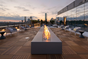 Brasero Rectangular de Metal para Exteriores, Calentador de Jardín a Propano, Brasero Grande de Gas, Brasero de Acero Corten - Product Image 6