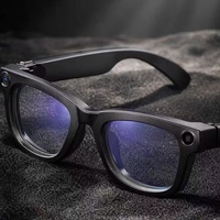 Lunettes Intelligentes T100 à Contrôle Tactile et par Application, avec Activation Vocale OpenAI, Caméra HD, Prise de Notes de Réunions, Appels Audio et Vidéo, Lunettes IA