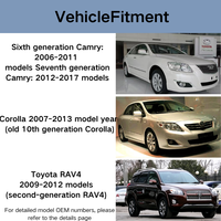 Luz Antiniebla de Repuesto para Automóvil Toyota Corolla E140 Camry XV40 XV50, Bombilla Halógena H11 de 12V