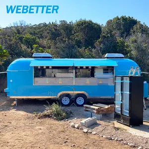 WEBETTER Catering büyük Airstream mobil suyu Bar olaylar için barbekü Fast Food römork Boba çayı kahve şaraphane gıda kamyon malzemeleri