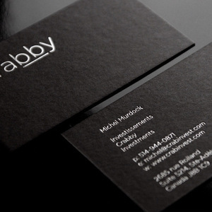 Cartes de visite de luxe les plus vendues, logo en feuille d'or, papier noir premium épais 500 g/m², impression offset CMYK personnalisée pour usage professionnel - Product Image 2