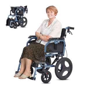 Venta DE FÁBRICA DE China, ayuda para la movilidad para discapacitados, silla de ruedas Manual portátil ligera de aluminio para discapacitados - Product Image 4
