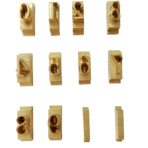 T tipo Slot 580 mobile stampa CNC per incisione stampo per carta in pelle artigianale per numeri alfabeto simbolo carattere - Product Image 2