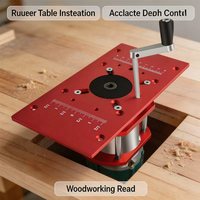 Base fixe pour routeur, plaque d'insertion en aluminium pour routeur, base universelle pour routeur de 65 mm, outils de travail du bois