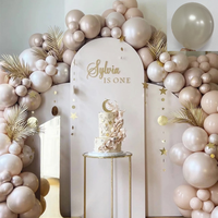 Ballons de pâques à hélium de couleur blanche, perle de sable pour fête de mariage, ballon de remise de diplôme d'anniversaire, guirlande d'arc, fournitures de vacances