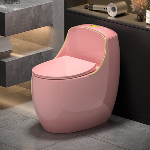 WC Monoblocco Moderno di Lusso in Ceramica Colorata, a Foro Singolo, a Grande Diametro, con Sifone, Doppio Scarico Silenzioso a Chiusura Lenta, Garanzia 5 Anni - Product Image 4