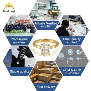 แหวนหมั้นทองคำแท้ 9k 14k 18k ชุบทองคำแท้ ประดับเพชรทรงรี 1 กะรัต 2 กะรัต เพชรเลี้ยงในห้องปฏิบัติการ รับรองโดย IGI ดีไซน์ทันสมัย สำหรับผู้หญิง - Product Image 6