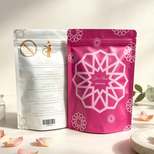 Bolsa Doypack con Cierre y Logotipo Personalizado, Acabado Mate, para Sal de Baño, Flores Secas y Empaque de Cosméticos - Product Image 3