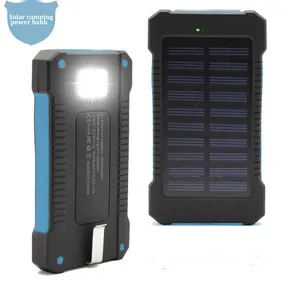 100% Full Charging by Sunlight Portable waterproof 8000mah 10000mah 2000mah 30000mah solar power bank