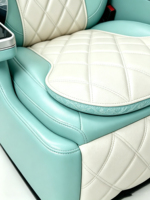 Siège de Capitaine Inclinable de Luxe en Cuir Vert Menthe Premium pour MPV, Van, SUV avec Contrôle par Écran Tactile – Siège de Modification Automobile