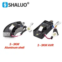 Générateur à essence 2KW 3KW 5KW 6KW 7KW 8KW avec régulateur de tension automatique (AVR) et panneau de contrôle monophasé/triphasé 6/8 fils