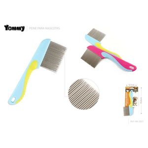 Peigne anti-puces Yommy Pet à longues aiguilles, manche en C, 5,7 cm x 13,6 cm, pour toilettage des chiens et des chats - Product Image 1