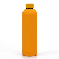 Beauchy Offre Spéciale promotionnel de haute qualité en acier inoxydable 500ml 750ml bouteille d'eau de sport avec revêtement en caoutchouc tasse thermos sous vide à double paroi
