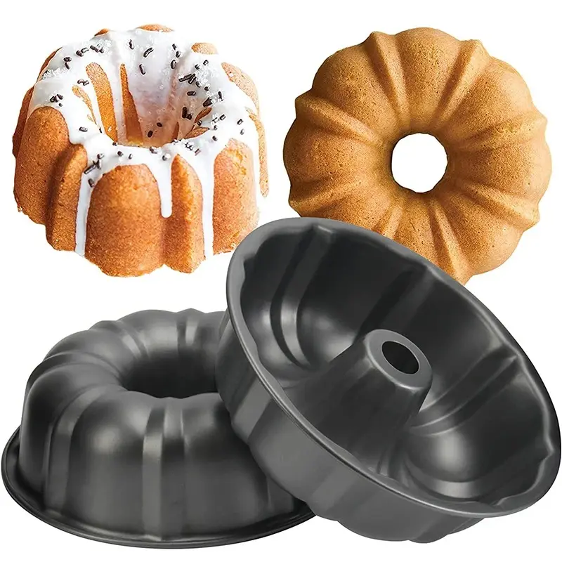 Xinze kugelhopf bunte Bánh Pan 10inch rãnh Ống Bánh Pan bundtform Pan