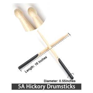 <span class=keywords><strong>Baquetas</strong></span> de Hickory Silenciosas de Doble Cara 5A, Bolsa de Transporte, Soporte Ajustable, Kit de Práctica de Batería - Product Image 3