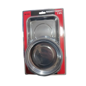 2 PCS Set Edelstahl Magnet teile Fach Magnet Hardware Werkzeug ablage Garage Mechaniker Platte - Product Image 1