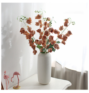 <span class=keywords><strong>2022</strong></span> nuevo Faux Artificial Campanula Flor de seda Campanula Abutilon Pictum flores para decoración de fiesta de boda - Product Image 5