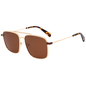 Rectangle Sunglasses Metal Frame Full Rim Dark Gray Lenses 100% UV Protection Unisex Adult Outdoor Activities - Product Image 4