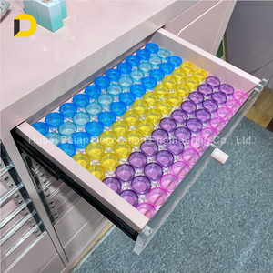 Baian hiện đại nhân tạo Board Nail Polish <span class=keywords><strong>Rack</strong></span>-freestanding thân thiện với môi hồng Salon đồ nội thất cho gel màu swatches - Product Image 5