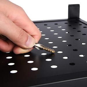 Étagère en acier au carbone de fer blanc noir à cinq couches antirouille pliable chariot roulant pliant organisateur de stockage de Type debout - Product Image 5