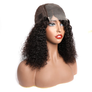 도매 200% 밀도 4*4 레이스 정면 가발 픽시 곱슬 원시 베트남어 처녀 인모 투명 레이스 정면 가발 - Product Image 6