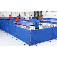 Venta al por Mayor de Fábrica, Marca Zhuoling, Barrera Portátil para Cancha de Tenis de Mesa, Oxford+Tubo Galvanizado, 140x75cm, Logotipo Personalizado