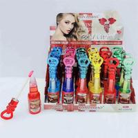 Huile à lèvres hydratante végétalienne CY03A, teinte changeante, effet gloss, vente en gros, luxe, magique, biologique, rose scintillant, avec porte-clés