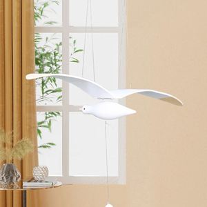 Décoration murale suspendue en bois en forme d'oiseaux en vol pour la maison et le balcon - Product Image 2