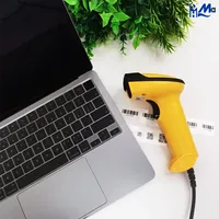 Pemindai Barcode CIS USB Genggam 1D 2D Pembaca Kode QR untuk Inventaris Penyimpanan Stok