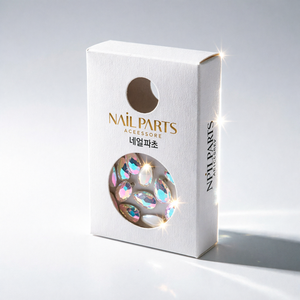 Adornos de uñas con diamantes de imitación de diferentes formas y base plana para decoración de uñas - Product Image 1