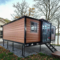Maisons mobiles haute performance Conteneur extensible Maison préfabriquée moderne et populaire Petite maison avec remorque