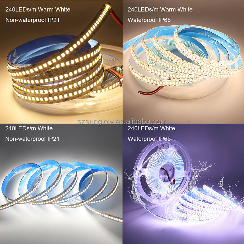 2835 DC12V LED Strip 60 120 240LEDs/m High Bright Flexible LED Rope Ribbon Tape Light Lamp Warm White Cold White 5m · image 6