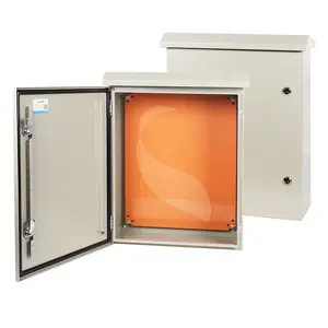SAIPWELL custom enclosure Outdoor Telecom Cabinet IP66 weatherproof steel enclosure with electric meter box RAL7032 RAL7035