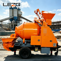 Mini-machine mobile diesel intégrée pour le mélange et le transport du béton, pompe malaxeuse pour les travaux de fondation de maisons individuelles en zone rurale