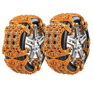 Cadenas de <span class=keywords><strong>nieve</strong></span> antideslizantes de tendón de res <span class=keywords><strong>para</strong></span> neumáticos de coche, diseño seguro, 165cm-255cm, venta al por mayor - Product Image 1