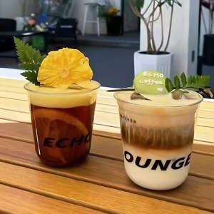 Bicchieri di Plastica PET Usa e Getta Personalizzati di Xiamen, <span class=keywords><strong>8</strong></span>/10/12 Oz, da Asporto, 89mm a Forma di U, per Bevande Fredde, Matcha, Latte, Smoothie, Caffè Ghiacciato - Product Image 1