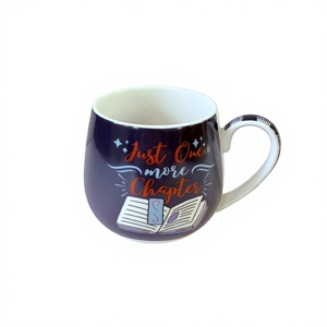 Mug en céramique grès classique avec logo personnalisé, glaçure colorée, poignée unique, base stable, couvercle et cuillère, compatible micro-ondes/lave-vaisselle, idéal pour mariage - Product Image 1