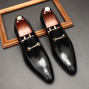 Chaussures officielles personnalisées - Construction Goodyear Welt - Bout carré - Chaussures à enfiler - Antidérapantes et respirantes - Tenue de bureau formelle - Chaussures pour hommes - Product Image 4