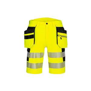 PORTWEST - DX446YBR32 DX4 Hi-Vis Holster Pocket short jaune/noir-EAN 5036108394111 HI-VIS WORKWEAR - Product Image 1