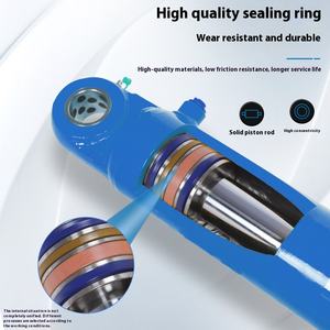 Üreticiler 5T standart dışı iki yönlü teleskopik mühendislik hidrolik silindir üst küpe yağ hidrolik silindirler tedarik - Product Image 2