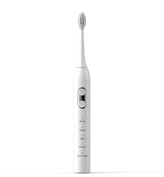 Nouvelle brosse à dents électrique sonique intelligente rechargeable 2026, 5 modes, vibrations haute fréquence, poils souples en ABS, blanchiment des dents