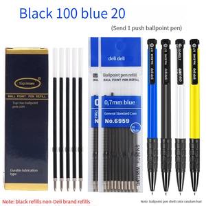 <span class=keywords><strong>Recharge</strong></span> <span class=keywords><strong>universelle</strong></span> pour <span class=keywords><strong>stylo</strong></span> à <span class=keywords><strong>bille</strong></span> Deli 6959 bleu, type poussoir, 0,7 mm - Product Image 2