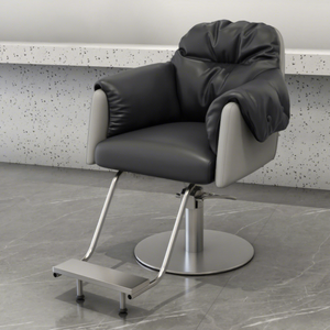 Fauteuil de Barbier Haut de Gamme Moderne Luxe Léger pour Salon, Chaise de Coiffure Pivotante en Acier Inoxydable à Hauteur Réglable pour Barbier Professionnel (Vente en Gros) - Product Image 5