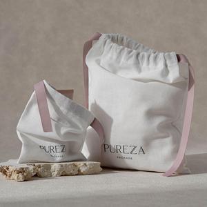 Custom <b>Gold</b> Logo Printed Suede Drawstring Packaging <b>Bag</b> Soft Suede Pouch for Shoe Cloth Hat - Product Image 5