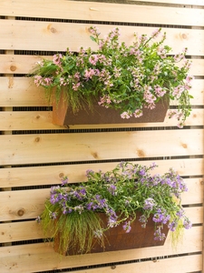 Pots et jardinières en acier corten pour patio - résistants aux intempéries, écologiques, pour la maison et le jardin, pots de plantes d'extérieur - Product Image 2