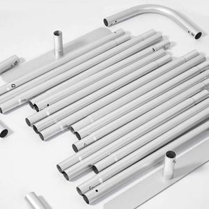 Stand Portátil Personalizado para Ferias Comerciales, con Estructura de Aluminio y Tela de Poliéster Tensada, Estilo Bandera, para Exhibiciones - Product Image 4