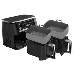 Food-Grade Reusable Non-Stick Silicone Oven Baking Dishes Rectangular Easy Collapsible Pans <b>for</b> Home Kitchen <b>Air</b> <b>Fryer</b> Cake - Product Image 4