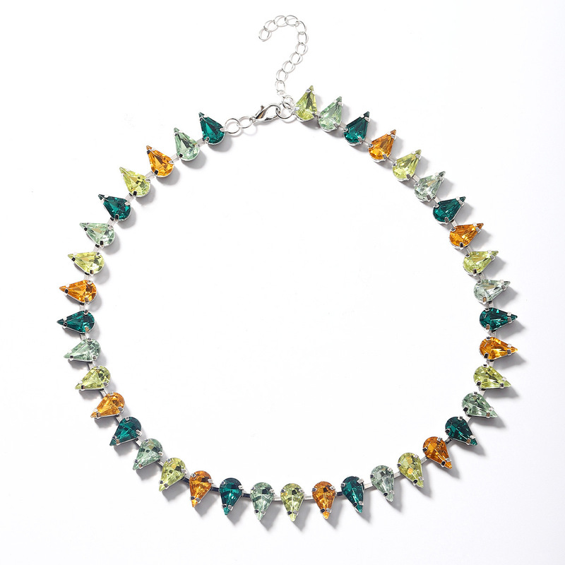 Birthstone Irregular Claw Natural Stone Necklace